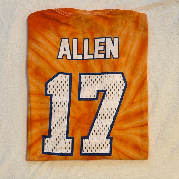 Josh Allen Orange Tie-Dye T- Shirt - Picture 1 of 5
